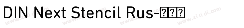 DIN Next Stencil Rus字体转换